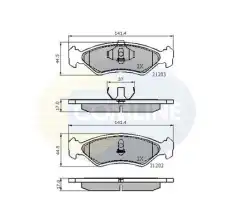 Тормозные колодки дисковые COMLINE CBP0502