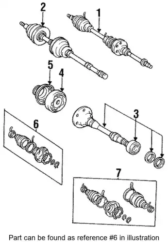 BOOT KIT, FR DRIVE 0443806052 TOYOTA / LEXUS