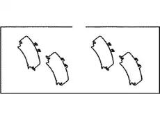 SHIM KIT,ANTI SQUEAL 049460E030 TOYOTA / LEXUS