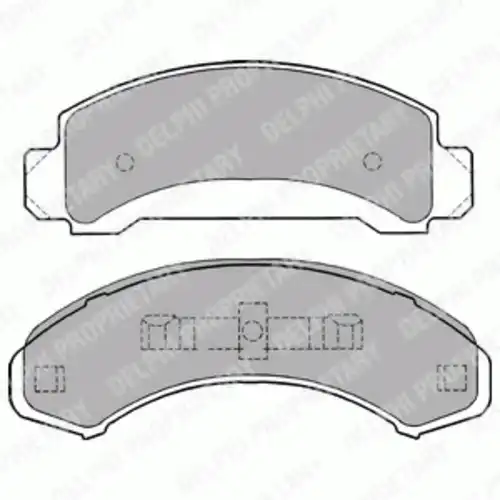 Тормозные колодки дисковые передняя ось DELPHI LP1168