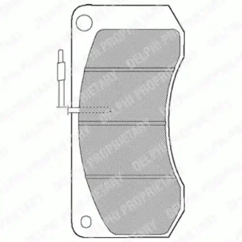 Тормозные колодки дисковые передняя ось DELPHI LP861