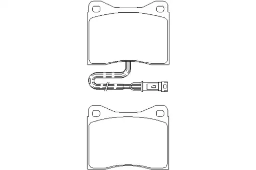 колодки дисковые торм. перед. Ford MDB1323 MINTEX