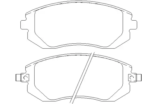 Тормозные колодки дисковые передняя ось MINTEX MDB2274