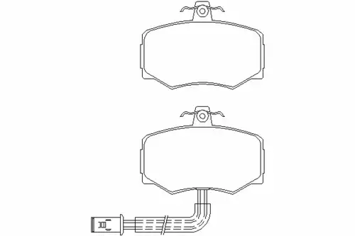 колодки дисковые торм. перед. Jagu MGB421 MINTEX