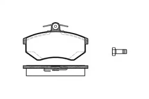 К-Т КОЛОДКИ AUDI A4 95- ПЕР P0343.20 WOKING