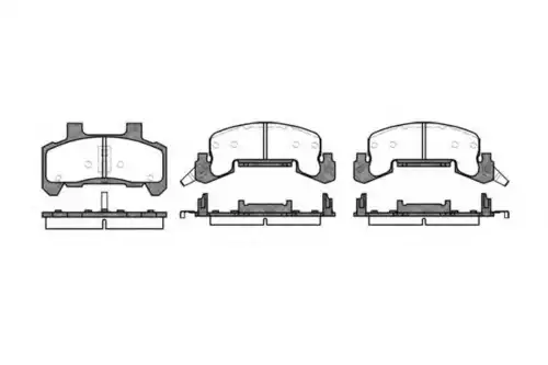 колодки дисковые торм. перед. Chev P4263.02 WOKING