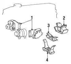 BRACKET SUB-ASSY, 1230235051 TOYOTA / LEXUS