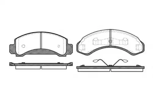 колодки дисковые торм. перед. Ford P4723.00 WOKING