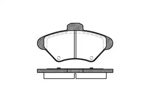 колодки дисковые торм. перед. Ford P5523.00 WOKING