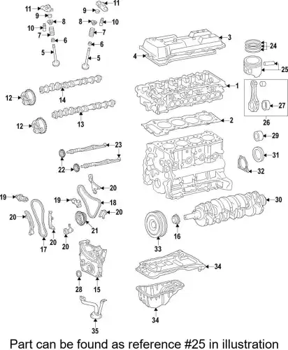 Поршень STD 13101-0C070 TOYOTA / LEXUS