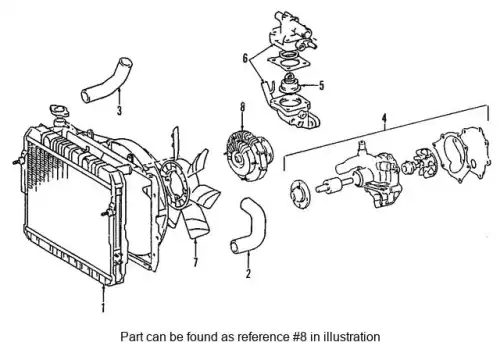 COUPLING ASSY, FLUID 1621073041 TOYOTA / LEXUS
