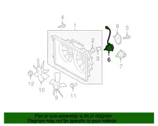 MOTOR, COOLING FAN 1636337090 TOYOTA / LEXUS