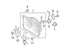 MOTOR, COOLING FAN 1636337090 TOYOTA / LEXUS
