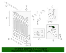 CAP SUB-ASSY, WATER 1650136012 TOYOTA / LEXUS