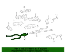 PIPE ASSY, EXHAUST, 1741050330 TOYOTA / LEXUS