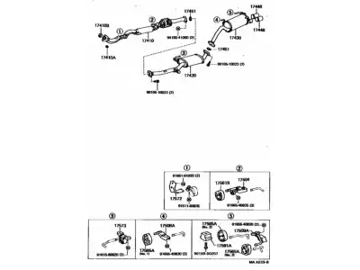 BRACKET 17573-74010 TOYOTA / LEXUS