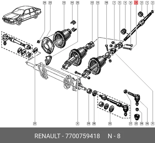 Рулевая тяга RENAULT 7700759418