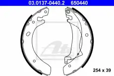 Тормозные колодки барабанные задняя ось ATE 03.0137-0440.2