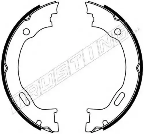 колодки бараб. торм. ручника MB 052.129 TRUSTING