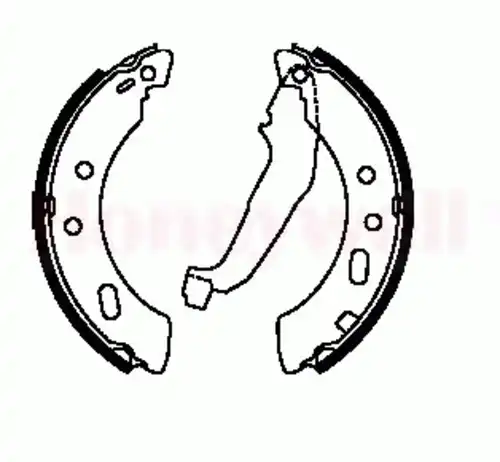 Тормозные колодки барабанные BENDIX 362315B