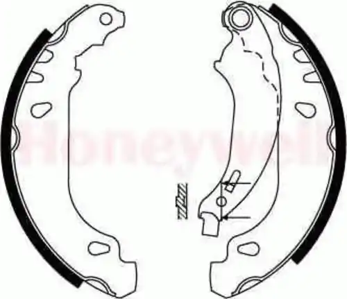 Тормозные колодки барабанные BENDIX 362373B