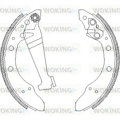 колодки бараб. торм. Maz 4046.00 WOKING