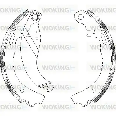 колодки бараб. торм. Opel 4073.00 WOKING