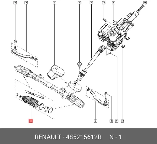Рулевая тяга RENAULT 485215612R
