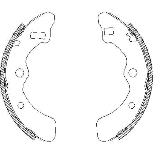 Тормозные колодки барабанные REMSA 4061.01