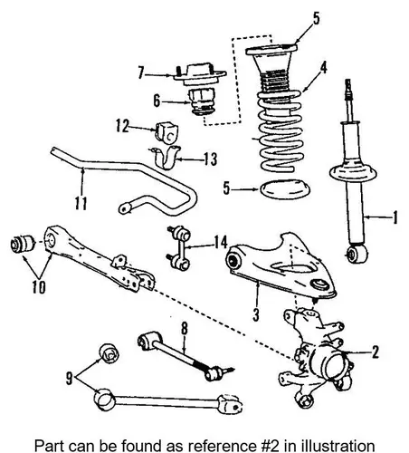 CARRIER SUB-ASSY, RR 4230450050 TOYOTA / LEXUS