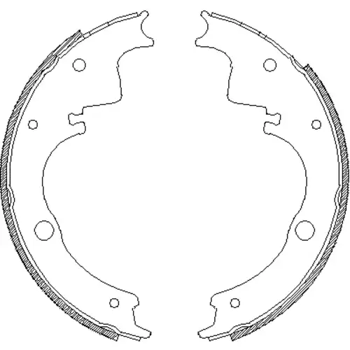 Тормозные колодки барабанные REMSA 4105.00