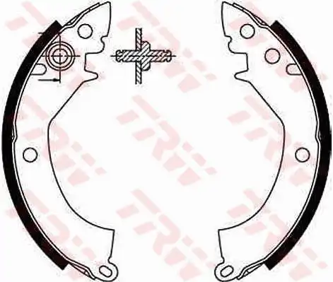 Тормозные колодки барабанные TRW GS8178