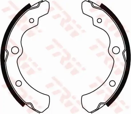 Тормозные колодки барабанные TRW GS8507