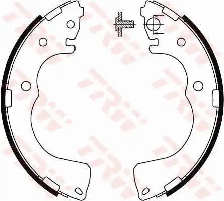 Тормозные колодки барабанные TRW GS8435