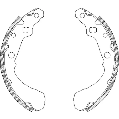 Тормозные колодки барабанные REMSA 4381.01