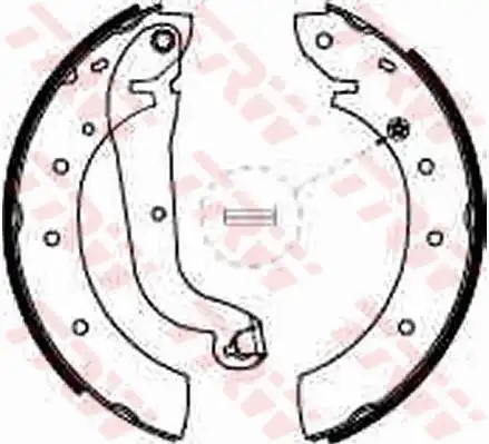 Тормозные колодки барабанные TRW GS8624