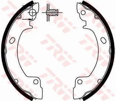 Тормозные колодки барабанные TRW GS8552