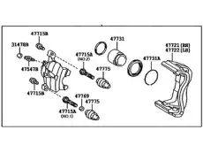 CYLINDER ASSY, DISC 47730-06070 TOYOTA / LEXUS