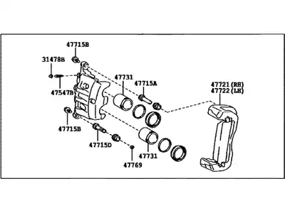 CYLINDER ASSY, DISC 47730-0E030 TOYOTA / LEXUS