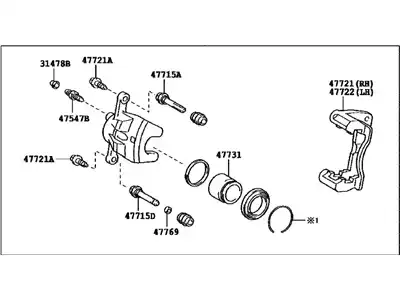 CYLINDER ASSY, DISC 4773012B00 TOYOTA / LEXUS