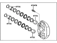 СУППОРТ ТОРМОЗНОЙ 4775050210 TOYOTA / LEXUS