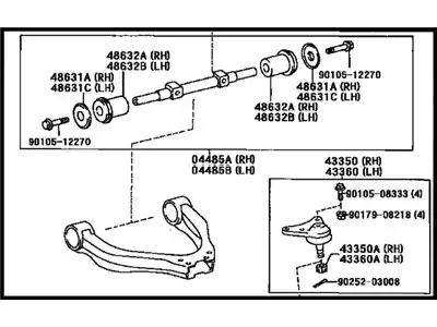ARM SUB-ASSY, 4806635140 TOYOTA / LEXUS