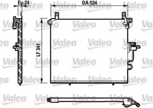 Радиатор кондиционера (конденсатор) VALEO 817234