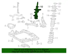 ABSORBER ASSY, 4852074091 TOYOTA / LEXUS
