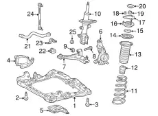 ABSORBER ASSY, 4852074091 TOYOTA / LEXUS