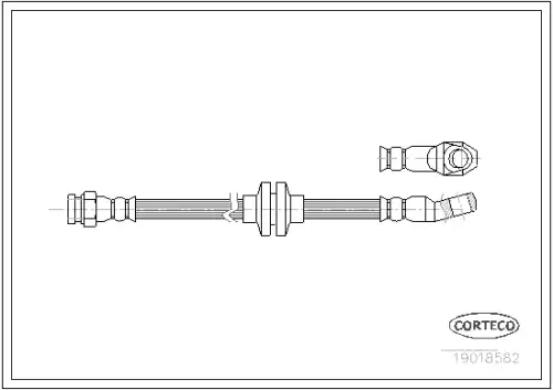 Тормозной шланг 19018582 CORTECO