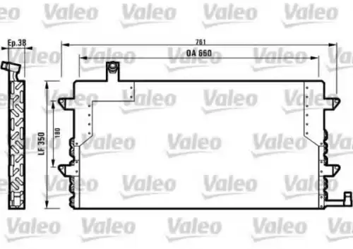 Радиатор кондиционера (конденсатор) VALEO 816911