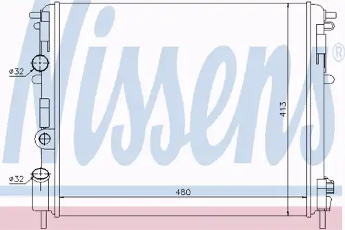 Радиатор кондиционера (конденсатор) NISSENS 63793