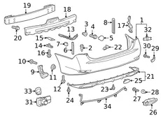 Усилитель бампера TOYOTA / LEXUS 5202330371