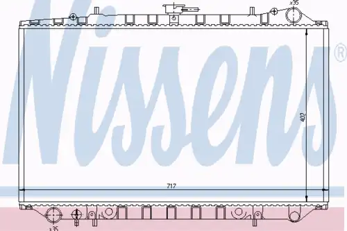Радиатор кондиционера (конденсатор) NISSENS 62979